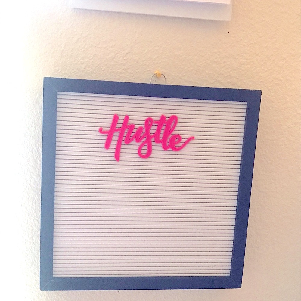 Black with White Letterboard